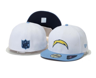 NFL Los Angeles Chargers New Era White Light Blue 59FIFTY Fitted Hat 1011