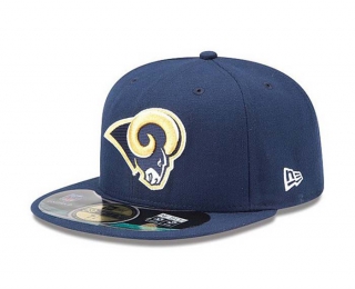 NFL Los Angeles Rams New Era Navy 59FIFTY Fitted Hat 1001