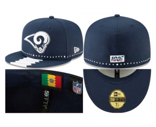 NFL Los Angeles Rams New Era Navy 59FIFTY Fitted Hat 1002