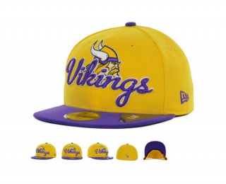 NFL Minnesota Vikings New Era Gold Purple 59FIFTY Fitted Hat 1001