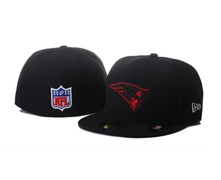 NFL New England Patriots New Era Black 59FIFTY Fitted Hat 1002