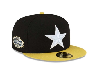 NFL Dallas Cowboys New Era Black Gold Super Bowl XXX 9FIFTY Snapback Hat 6090