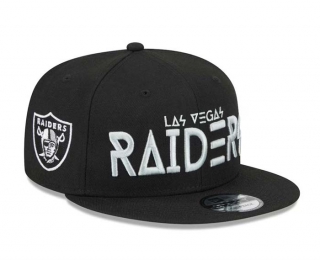 NFL Las Vegas Raiders New Era Black Word 9FIFTY Snapback Hat 2101