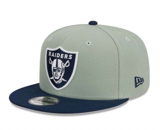 NFL Las Vegas Raiders New Era Gray Navy 9FIFTY Snapback Hat 2103