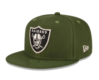 NFL Las Vegas Raiders New Era Olive Green 9FIFTY Snapback Hat 2105