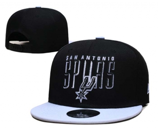 NBA San Antonio Spurs New Era Sport Night Black White 9FIFTY Snapback Hat 6023