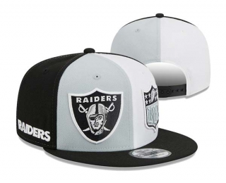 NFL Las Vegas Raiders New Era Gray Black 2023 Sideline 9FIFTY Snapback Hat 3067