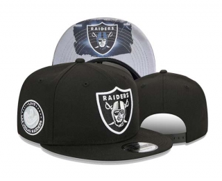 NFL Las Vegas Raiders New Era Black The NFL ASL Collection by Love Sign Side Patch 9FIFTY Snapback Hat 3068