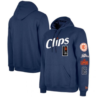 Men's NBA Los Angeles Clippers New Era Navy 2023-24 City Edition Pullover Hoodie