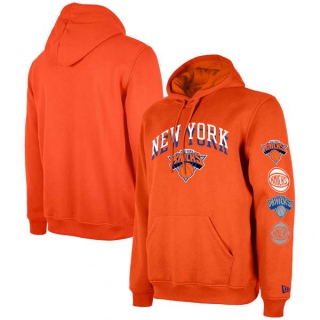 Men's NBA New York Knicks New Era Orange 2023-24 City Edition Pullover Hoodie
