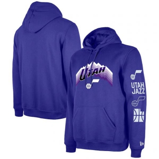 Men's NBA Utah Jazz New Era Purple 2023-24 City Edition Pullover Hoodie