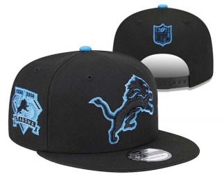 NFL Detroit Lions New Era Black 75th Anniversary 9FIFTY Snapback Hat 3003