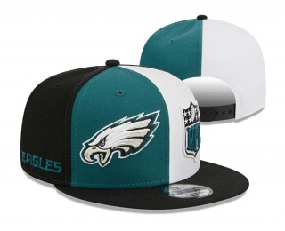 NFL Philadelphia Eagles New Era Midnight Green Black 2023 Sideline 9FIFTY Snapback Hat 3039