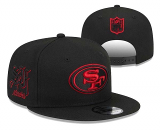 NFL San Francisco 49ers New Era Black Goth Side Script 9FIFTY Snapback Hat 3060