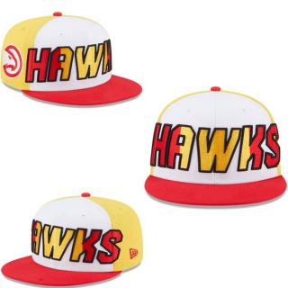 NBA Atlanta Hawks New Era White Red Back Half 9FIFTY Snapback Hat 2015