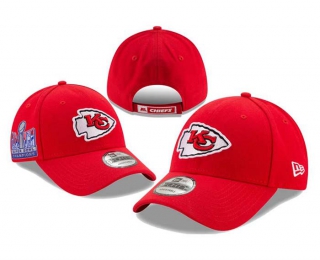 NFL Kansas City Chiefs New Era Red Super Bowl LVIII Champions Side Patch 9FORTY Adjustable Hat