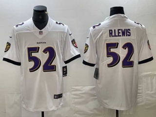 Men's Baltimore Ravens #52 Ray Lewis White Vapor Limited Football Limited Jersey
