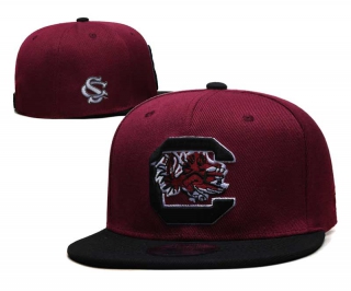 NCAA South Carolina Gamecocks New Era Wine Black 9FIFTY Snapback Hat 6003