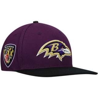 NFL Baltimore Ravens Pro Standard Purple Black 2Tone 9FIFTY Snapback Adjustable Hat 2002