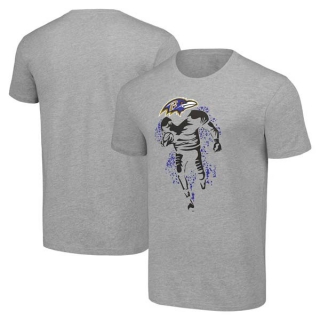 Men's NFL Baltimore Ravens Gray Starter Logo Graphic T-Shirt