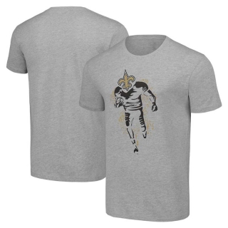Men's NFL New Orleans Saints Gray Starter Logo Graphic T-Shirt