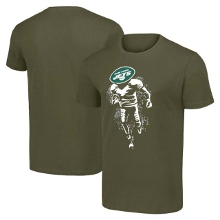 Men's NFL New York Jets Olive Green Starter Logo Graphic T-Shirt