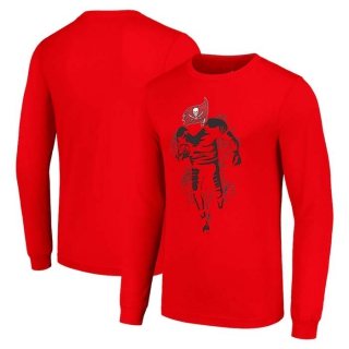 Men's NFL Tampa Bay Buccaneers Red Starter Logo Graphic Long Sleeves T-Shirt