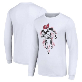 Men's NFL Tampa Bay Buccaneers White Starter Logo Graphic Long Sleeves T-Shirt