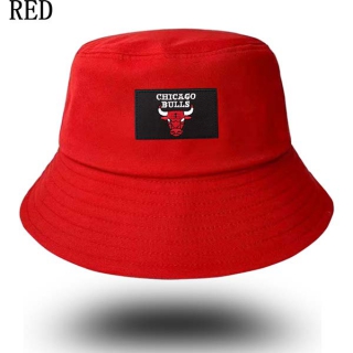Unisex NBA Chicago Bulls New Era Buket Hat Red 9010