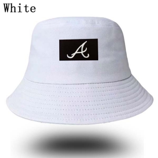 Unisex MLB Atlanta Braves New Era Buket Hat White 9006
