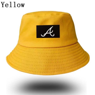 Unisex MLB Atlanta Braves New Era Buket Hat Yellow 9007