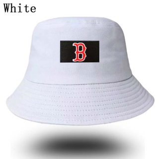 Unisex MLB Boston Red Sox New Era Buket Hat White 9006