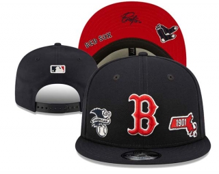 MLB Boston Red Sox New Era Navy TRIPLE THREAT IDENTITY 9FIFTY Snapback Hat 3035