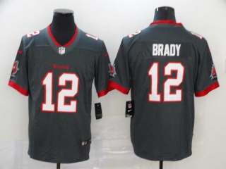 Men's Tampa Bay Buccaneers #12 Tom Brady Gray Vapor Untouchable Stitched NFL Nike Limited Jersey
