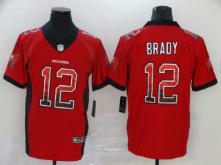 Men's Tampa Bay Buccaneers #12 Tom Brady Red Fashion Drift Color Rush Stitched NFL Nike Limited Jersey