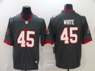 Men's Tampa Bay Buccaneers #45 Devin White Pewter Stitched NFL Nike Jersey