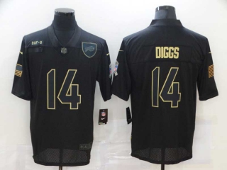 Men's Buffalo Bills #14 Stefon Diggs Black 2020 Salute To Service Stitched NFL Nike Limited Jersey