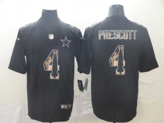 Men's Dallas Cowboys #4 Dak Prescott Black Statue Of Liberty Stitched NFL Nike Limited Jersey