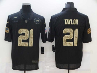 Men's Washington Commanders #21 Sean Taylor Black Camo 2020 Salute To Service Stitched NFL Nike Limited Jersey