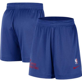 Men's NBA LA Clippers Nike Blue Warm Up Performance Practice Mesh Shorts