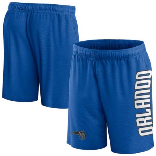 Men's NBA Orlando Magic Fanatics Branded Blue Post Up Mesh Shorts