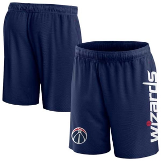 Men's NBA Washington Wizards Fanatics Branded Navy Post Up Mesh Shorts