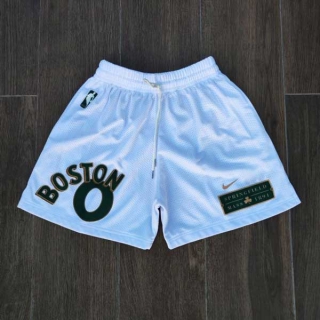 Men's NBA Boston Celtics #0 Jayson Tatum Nike White Mesh Shorts
