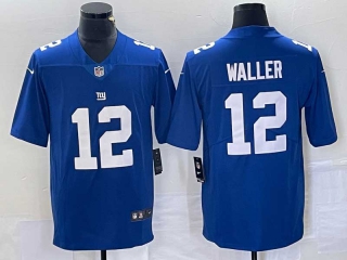 Men's NFL New York Giants #12 Darren Waller Blue Vapor Untouchable Limited Nike Stitched Jersey