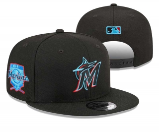 MLB Miami Marlins New Era Black 2023 Father's Day 9FIFTY Snapback Hat 3008