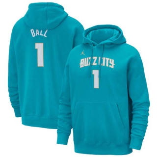 Men's NBA Charlotte Hornets LaMelo Ball Jordan Brand Teal 23-24 City Edition Pullover Hoodie