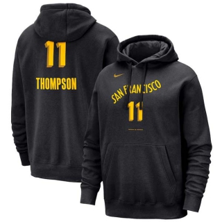 Men's NBA Golden State Warriors Klay Thompson Nike Black 23-24 City Edition Pullover Hoodie