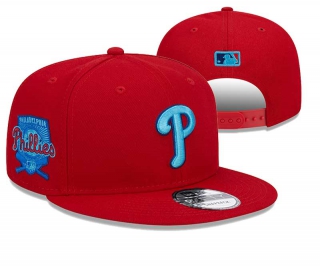 MLB Philadelphia Phillies New Era Red 2023 Father's Day 9FIFTY Snapback Hat 3013