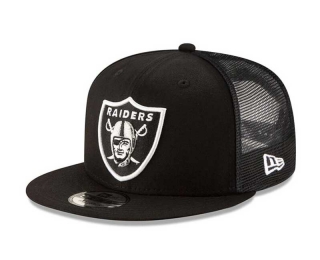 NFL Las Vegas Raiders New Era Black Trucker 9FIFTY Snapback Hat 2119