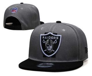 NFL Las Vegas Raiders New Era Gray Black 9FIFTY Snapback Hat 2120